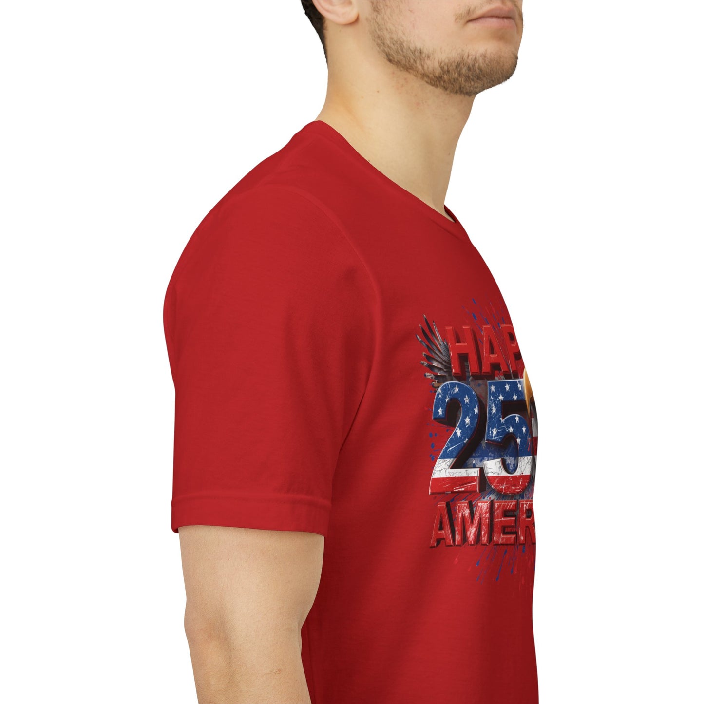 Happy 250th Birthday America T-Shirt | Patriotic Bald Eagle 4th of July Tee | 1776-2026 | XS-4XL