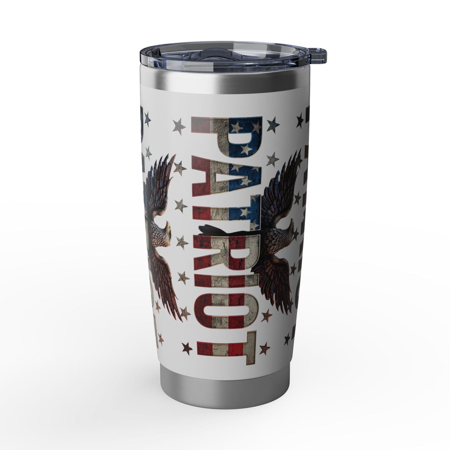 Patriot 20oz Tumbler - American Flag Eagle Stainless Steel Travel Mug