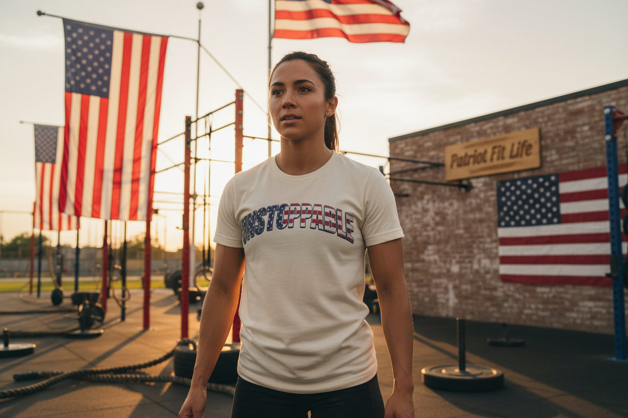 Unstoppable American Flag T-Shirt | Patriotic Graphic Tee