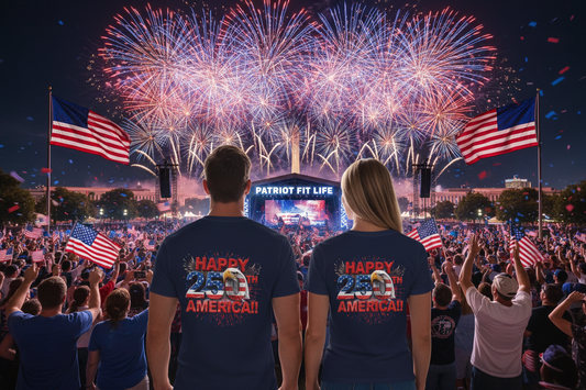 Happy 250th Birthday America T-Shirt | Patriotic Bald Eagle 4th of July Tee | 1776-2026 | XS-4XL