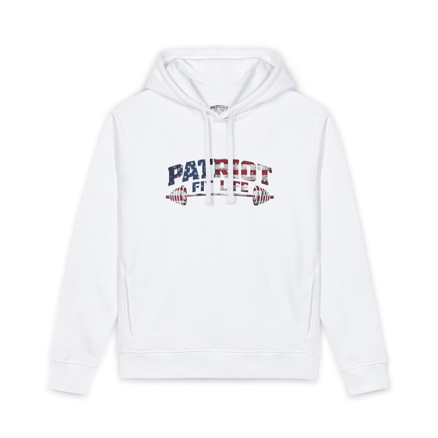 Patriot Fit Life Hoodie | American Flag Barbell Gym Hoodie