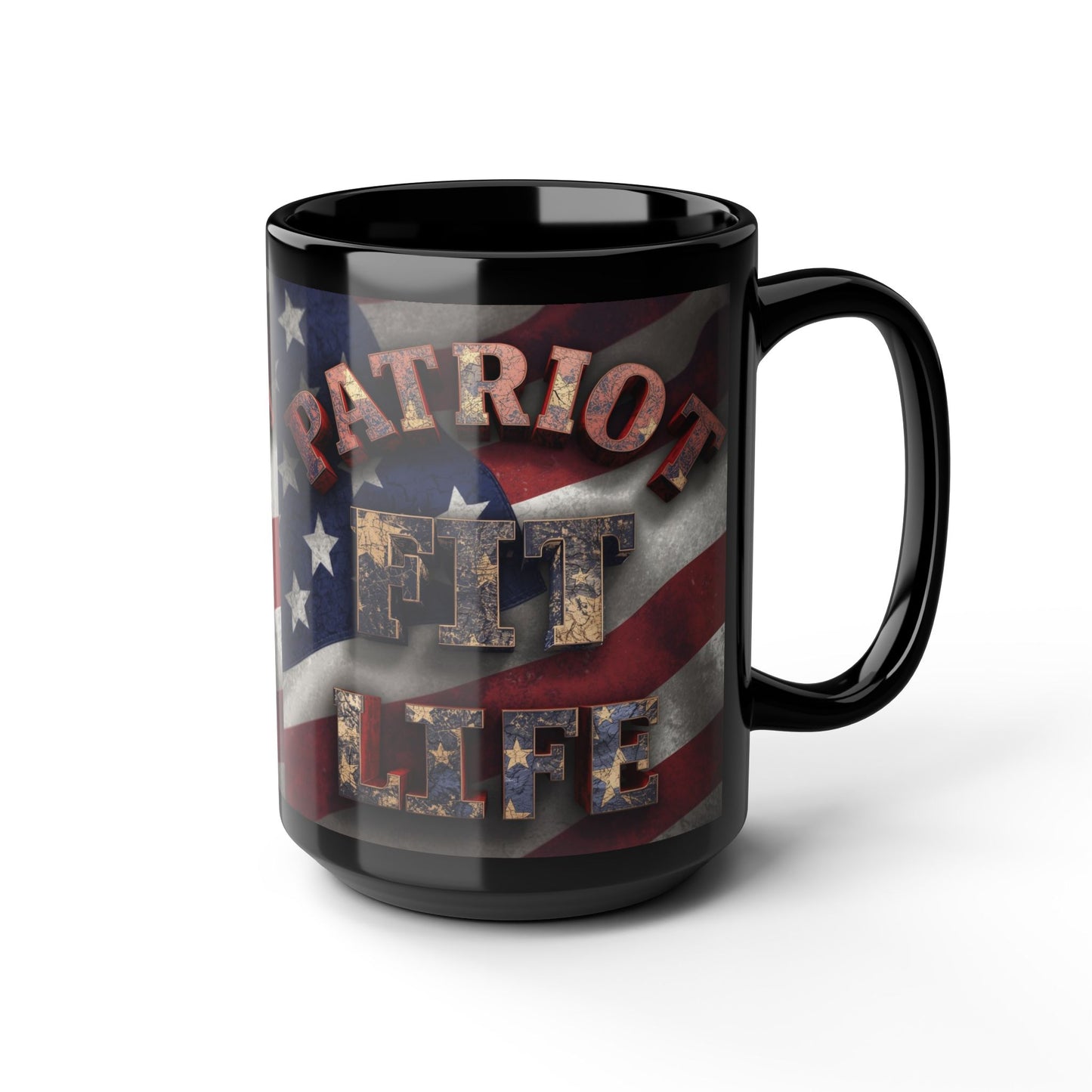 Patriot Fit Life Mug | American Flag Fitness Coffee Cup