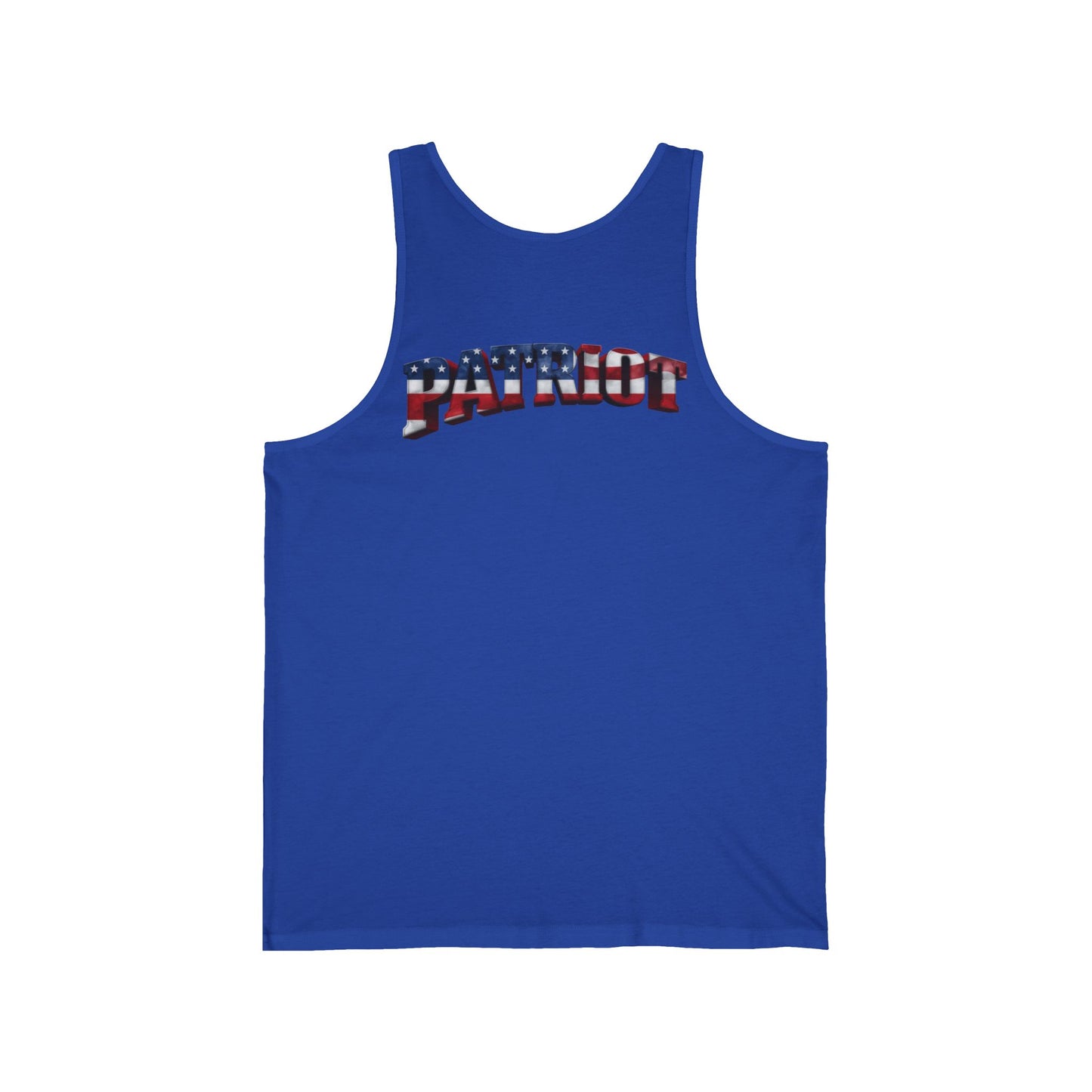 Patriot American Flag Tank Top - PATRIOT Chest Print Graphic Tee