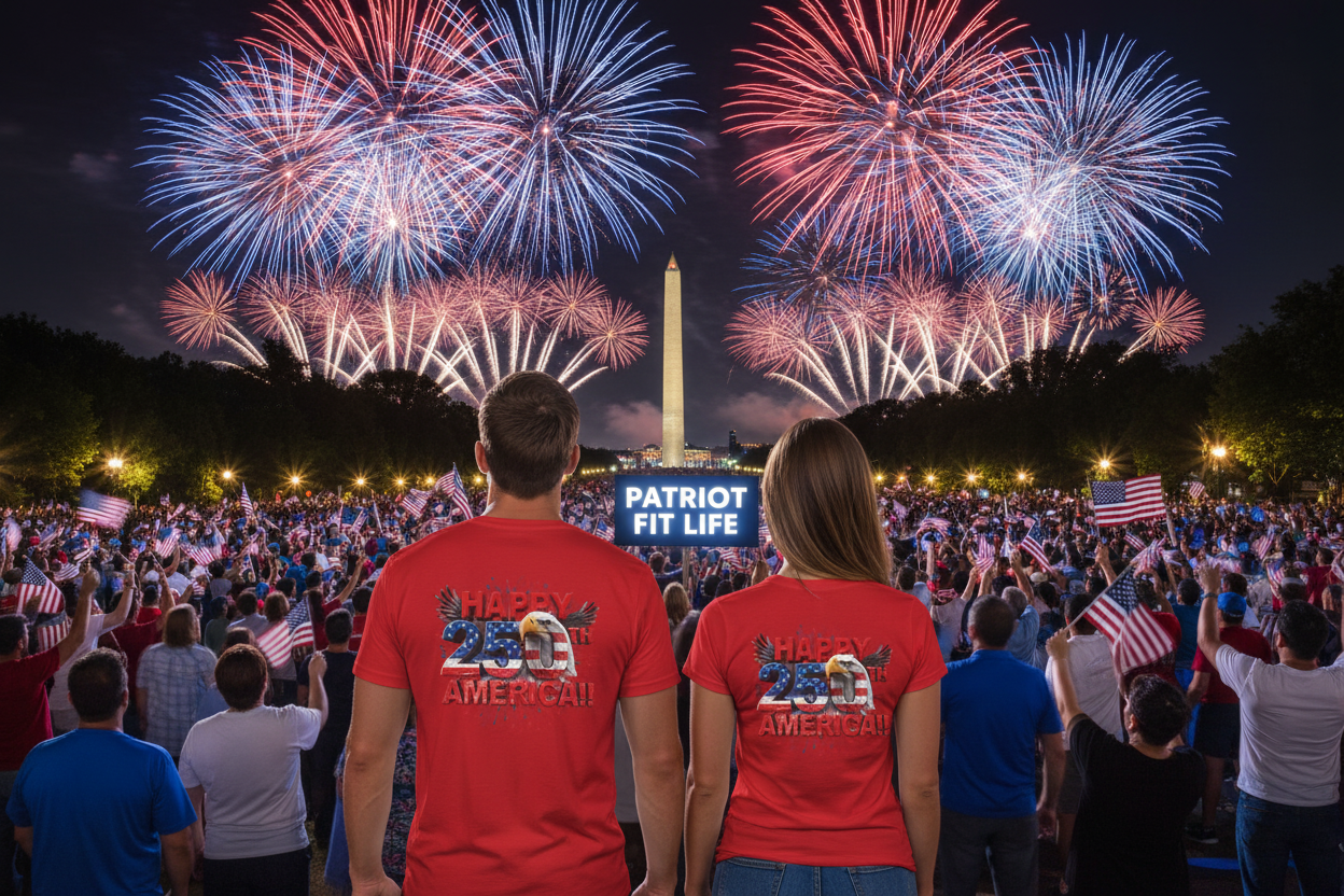 Happy 250th Birthday America T-Shirt | Patriotic Bald Eagle 4th of July Tee | 1776-2026 | XS-4XL