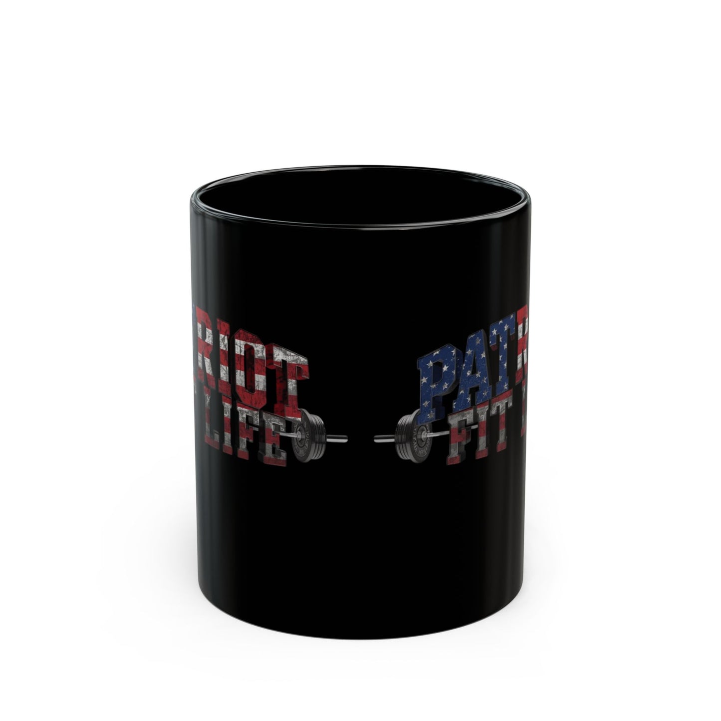 Patriot Fit Life Mug | American Flag Weightlifting Coffee Cup