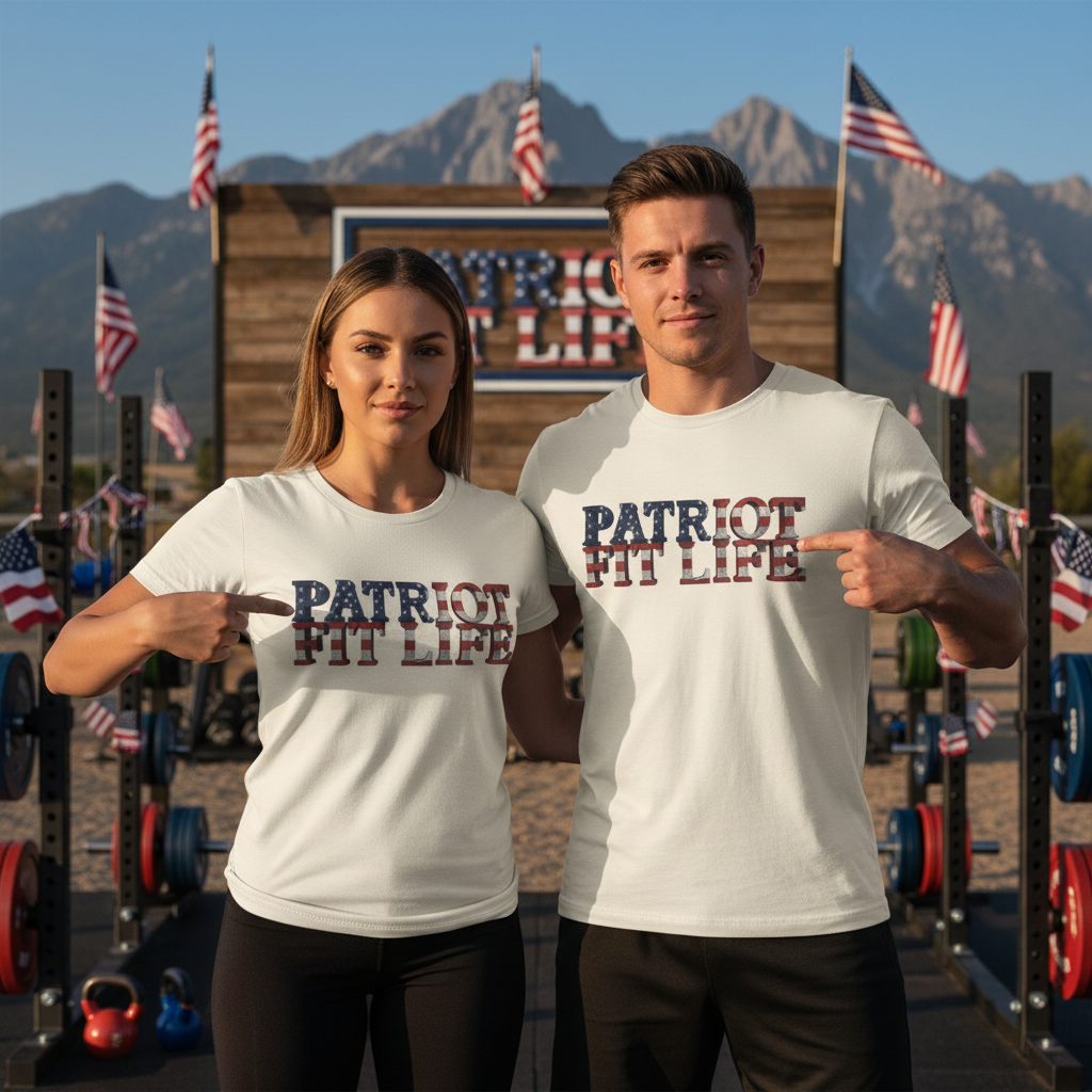 Patriot Fit Life American Flag T-Shirt | Lightweight Fitness Tee