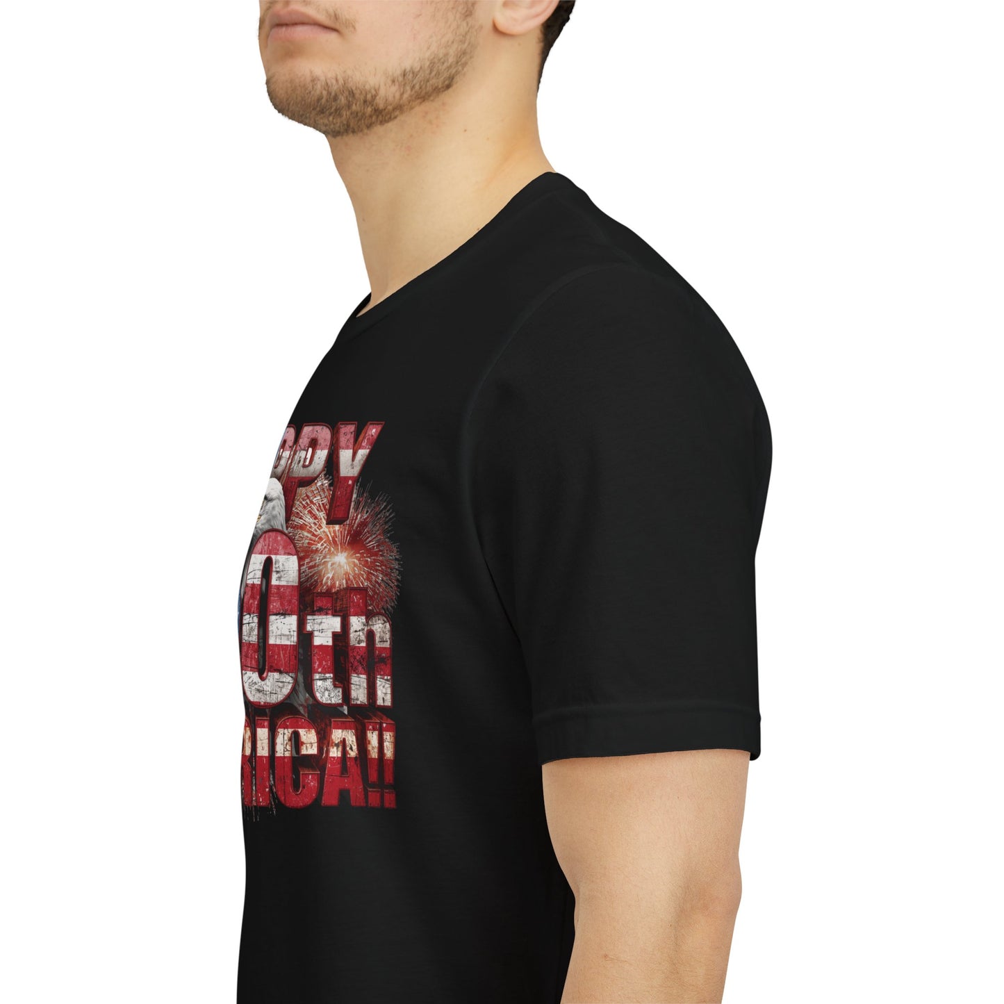 Happy 250th Birthday America T-Shirt | Patriotic Bald Eagle USA Flag Tee | 1776–2026