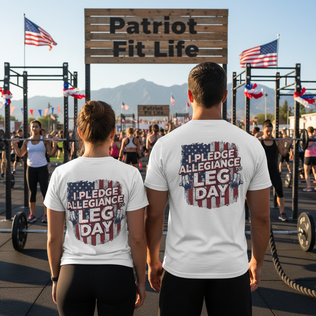 I Pledge Allegiance to Leg Day Shirt | Patriotic Gym Tee