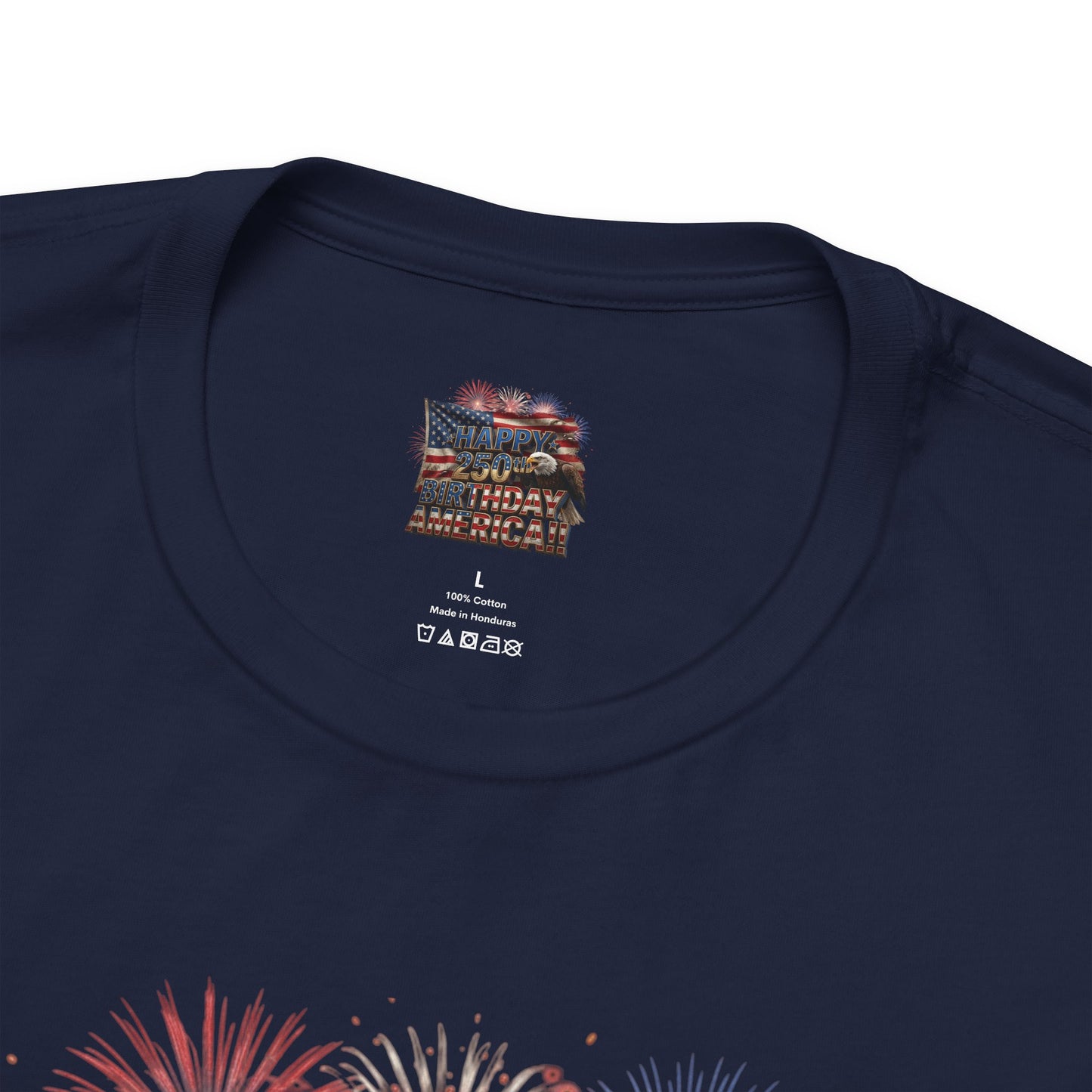 Happy 250th Birthday America T-Shirt | Patriotic Bald Eagle & Flag Tee | July 4th 2026 | 1776–2026