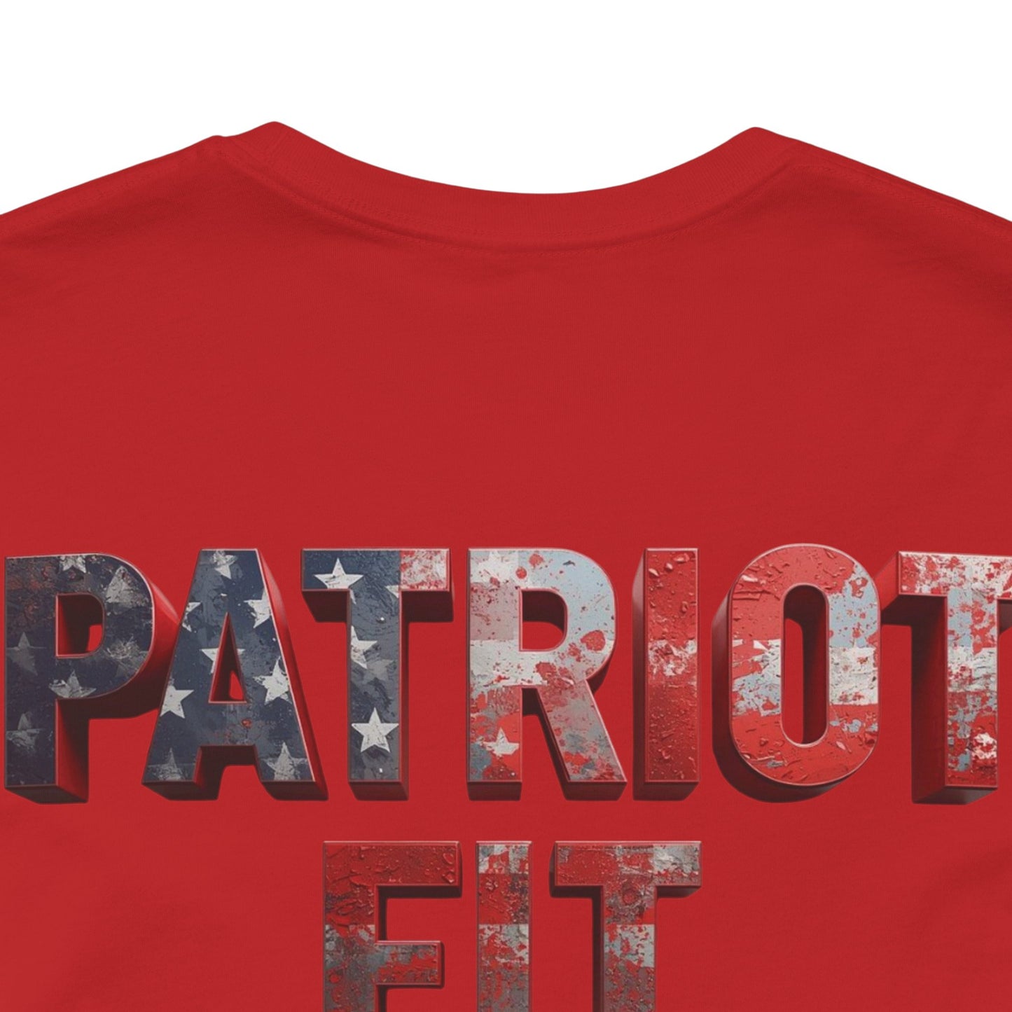 Patriot Fit Life T-Shirt - American Flag Block Letter Graphic Tee