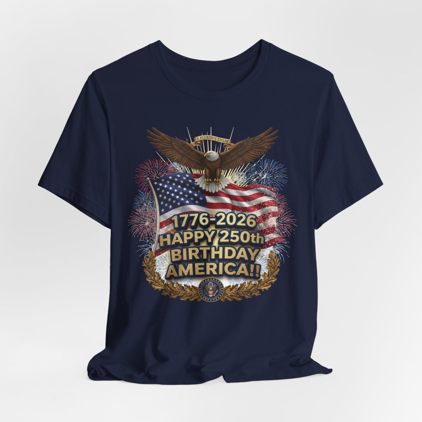 Happy 250th Birthday America T-Shirt – 1776-2026 Patriotic Eagle Flag Tee