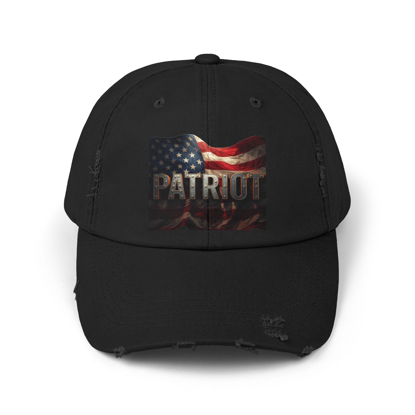 Patriot Distressed Baseball Cap - Vintage American Flag Hat