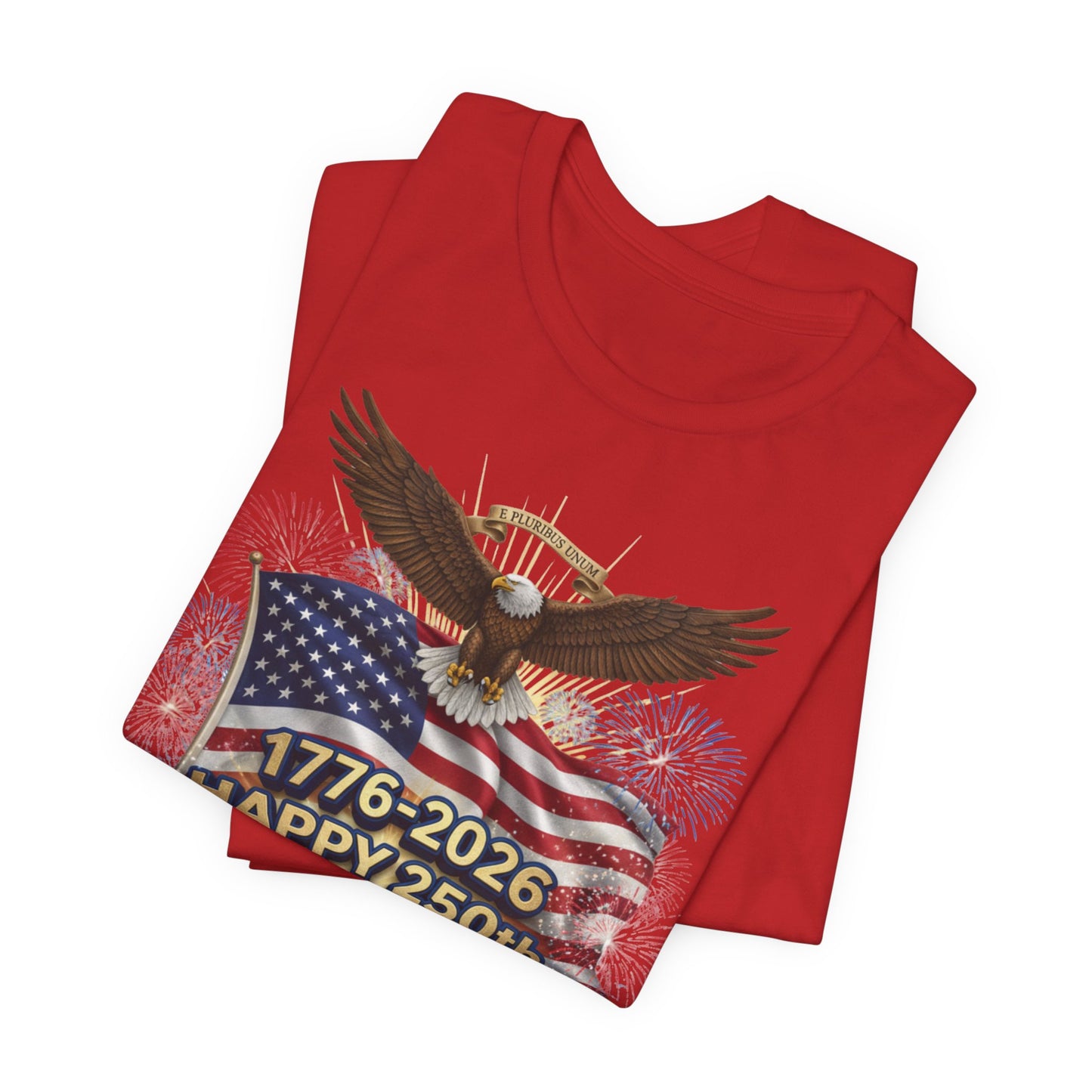 Happy 250th Birthday America T-Shirt – 1776-2026 Patriotic Eagle Flag Tee