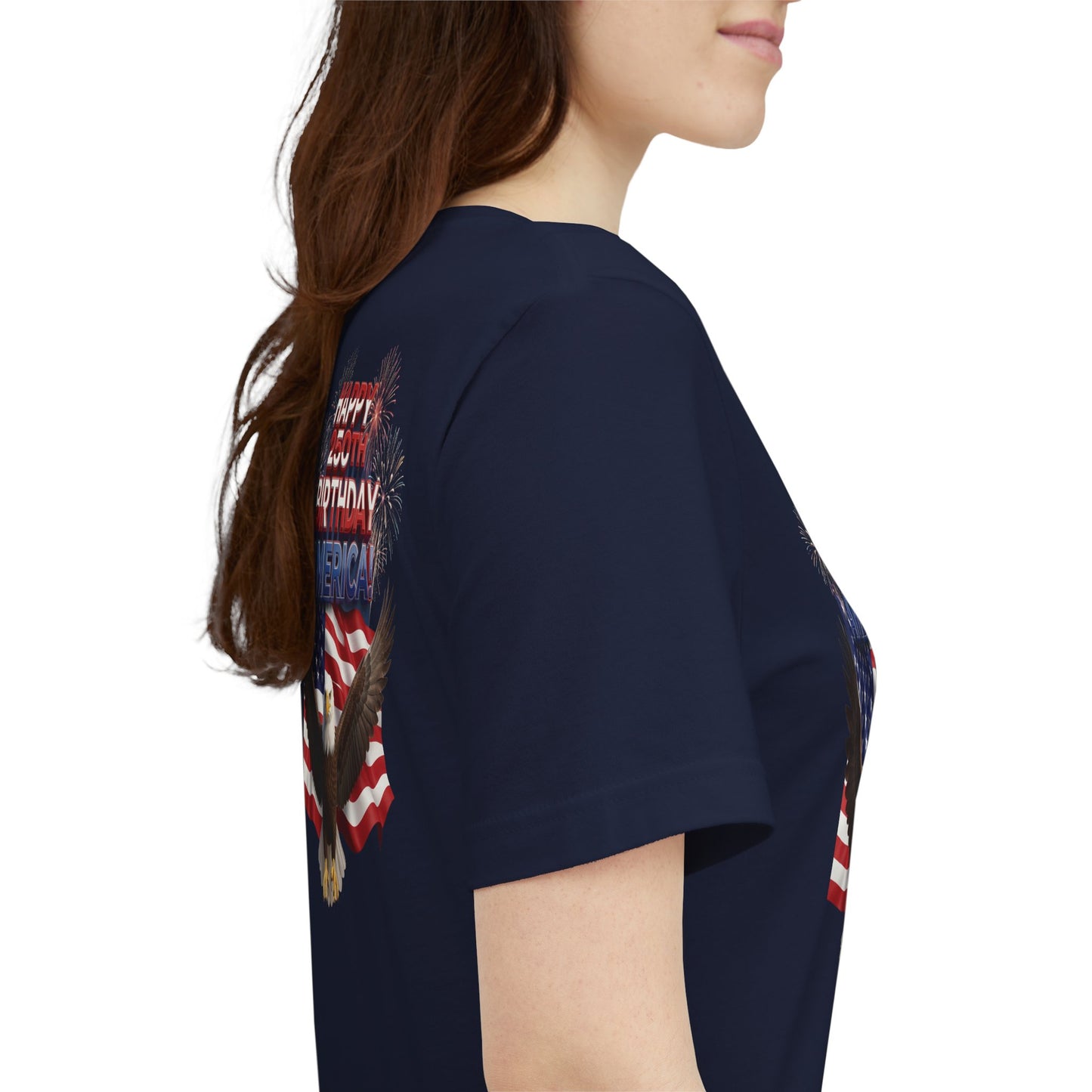 America 250th Birthday Eagle Flag T-Shirt | Patriotic Tee