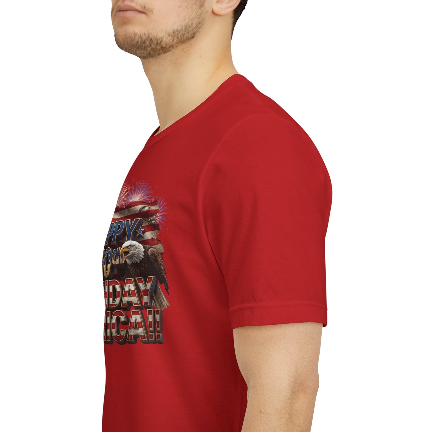 Happy 250th Birthday America T-Shirt | Patriotic Bald Eagle & Flag Tee | July 4th 2026 | 1776–2026