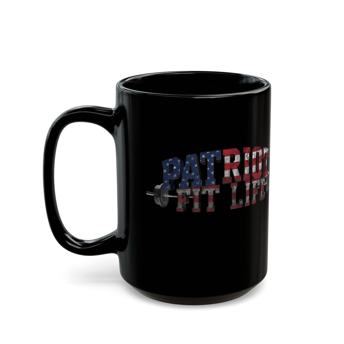 Patriot Fit Life Mug | American Flag Weightlifting Coffee Cup