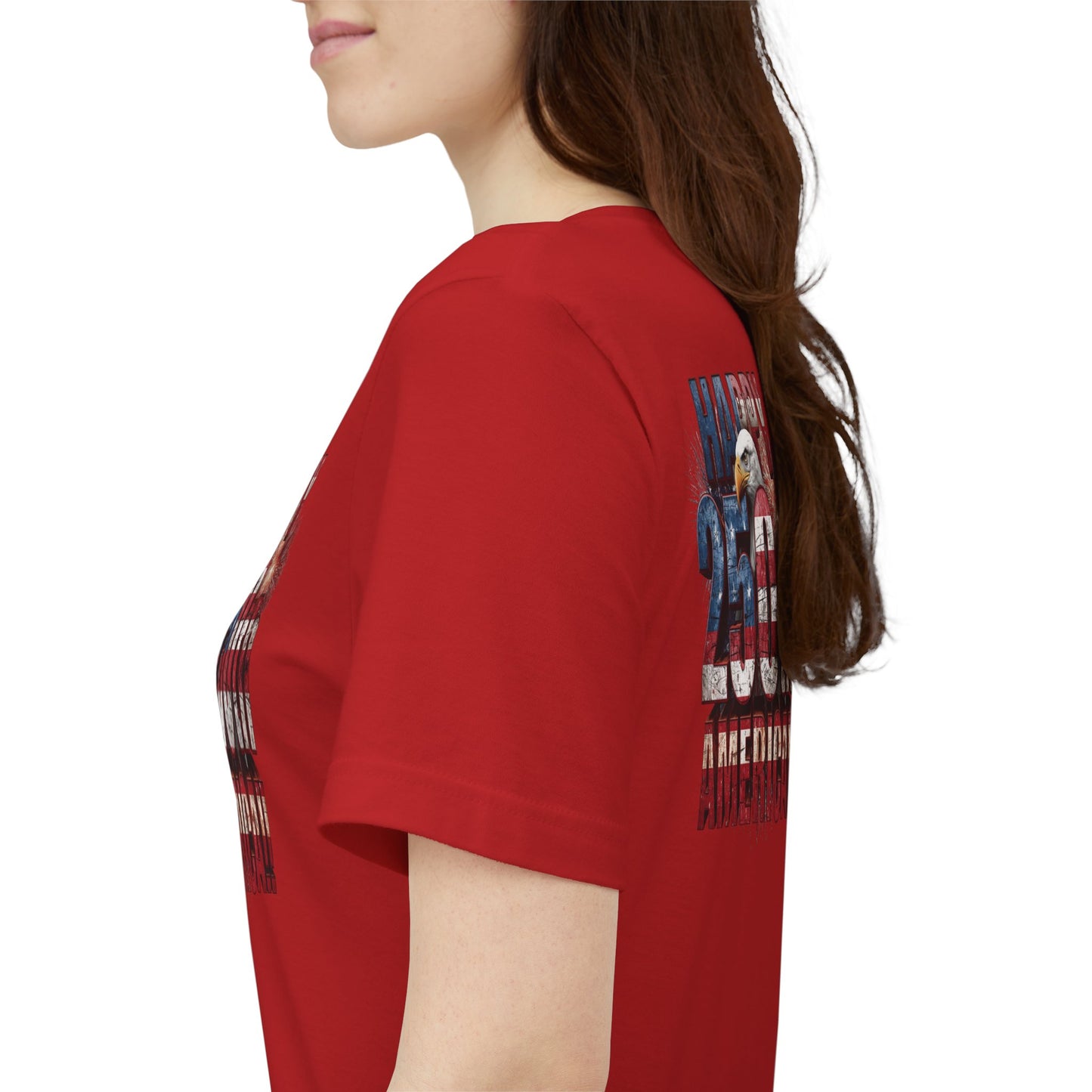 Happy 250th Birthday America T-Shirt | Patriotic Bald Eagle USA Flag Tee | 1776–2026