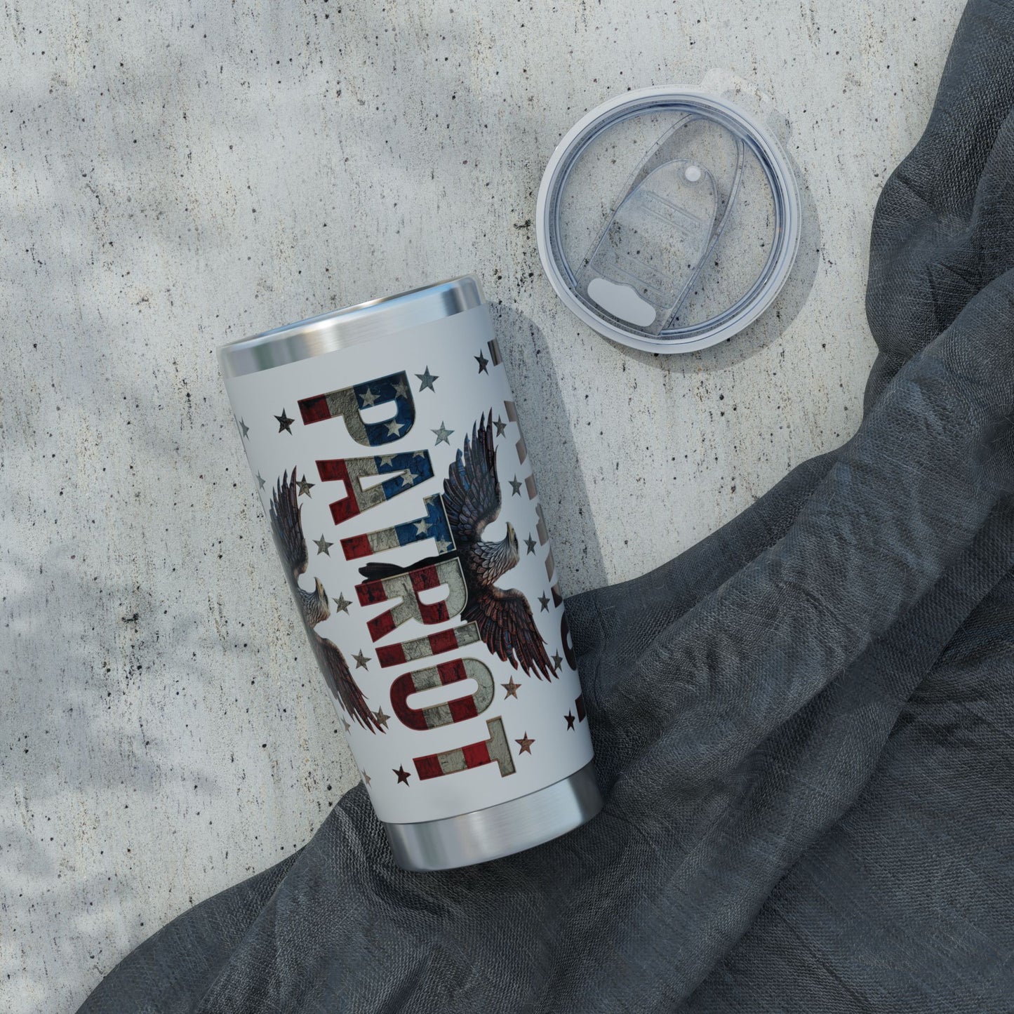 Patriot 20oz Tumbler - American Flag Eagle Stainless Steel Travel Mug