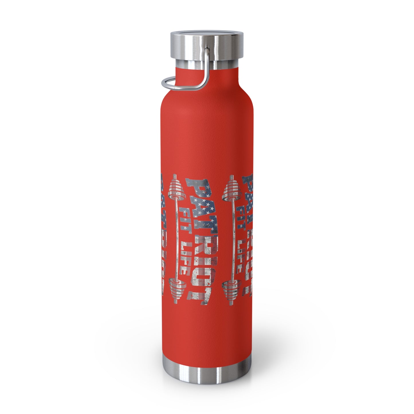 Patriot Fit Life 22oz Copper Insulated Bottle | American Flag Water Bottle