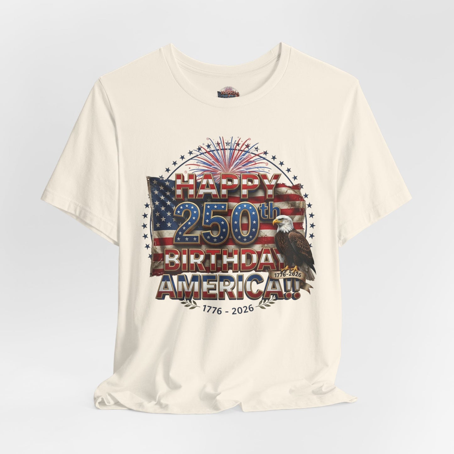 1776–2026 America 250th Birthday T-Shirt | Patriotic Eagle & Flag Tee | July 4th 2026 Commemorative