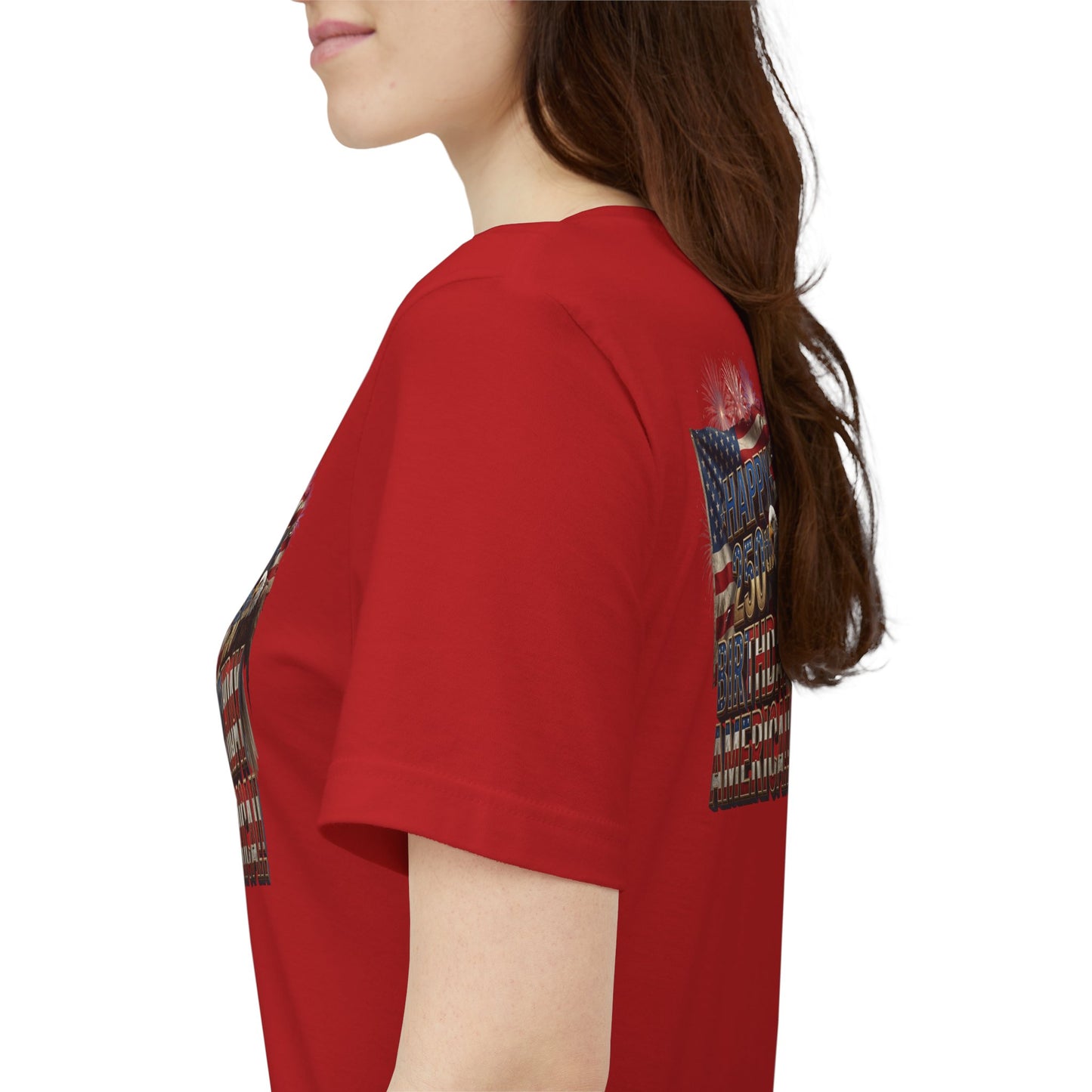 Happy 250th Birthday America T-Shirt | Patriotic Bald Eagle & Flag Tee | July 4th 2026 | 1776–2026