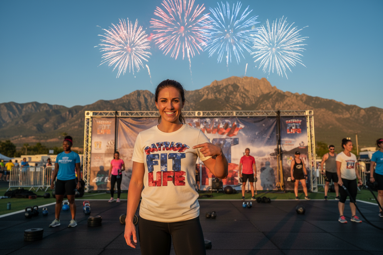 Patriot Fit Life T-Shirt - American Flag Fitness Tee