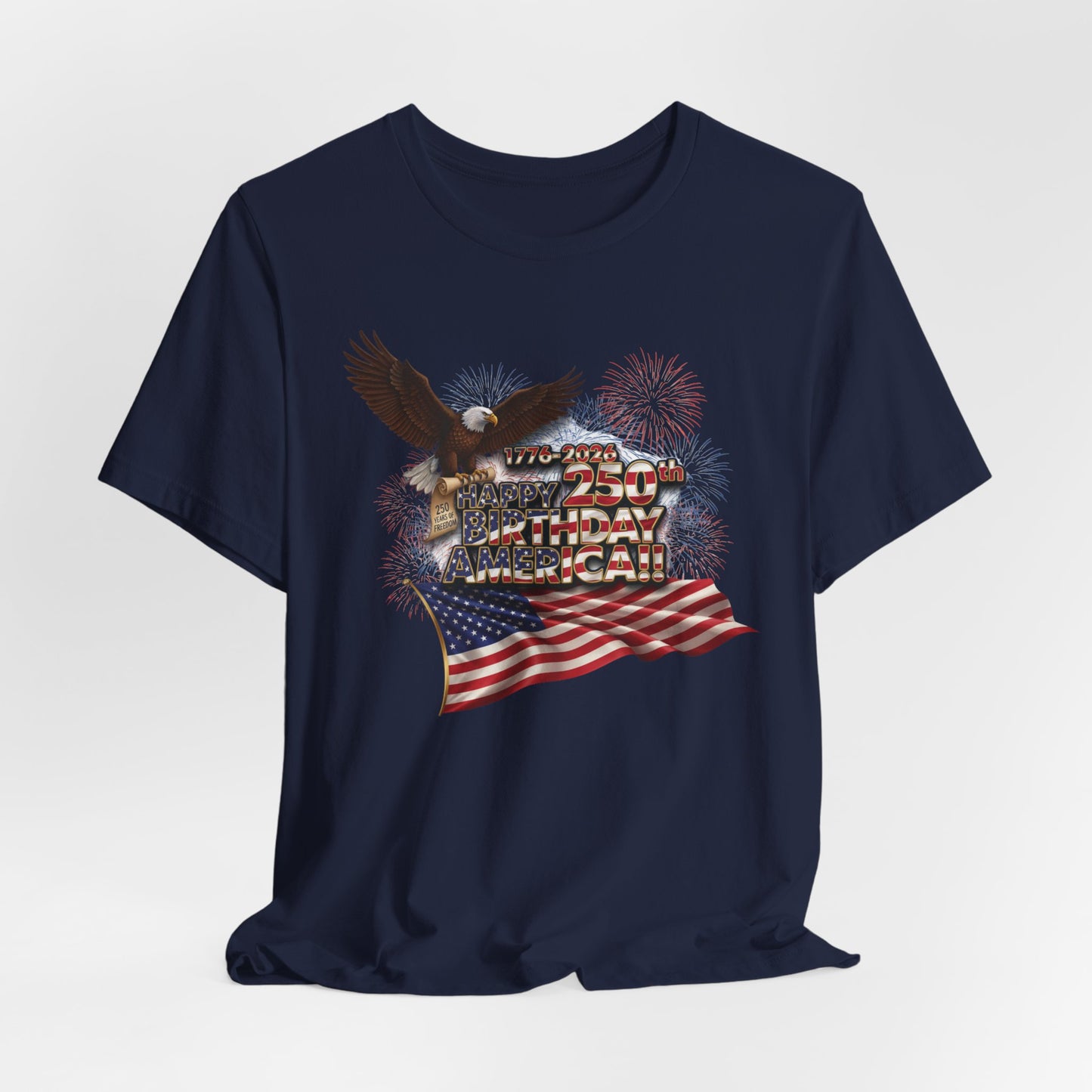 God Bless America T-Shirt | Patriotic Eagle & Flag Tee | Bella Canvas | XS-4XL | July 4th 2026