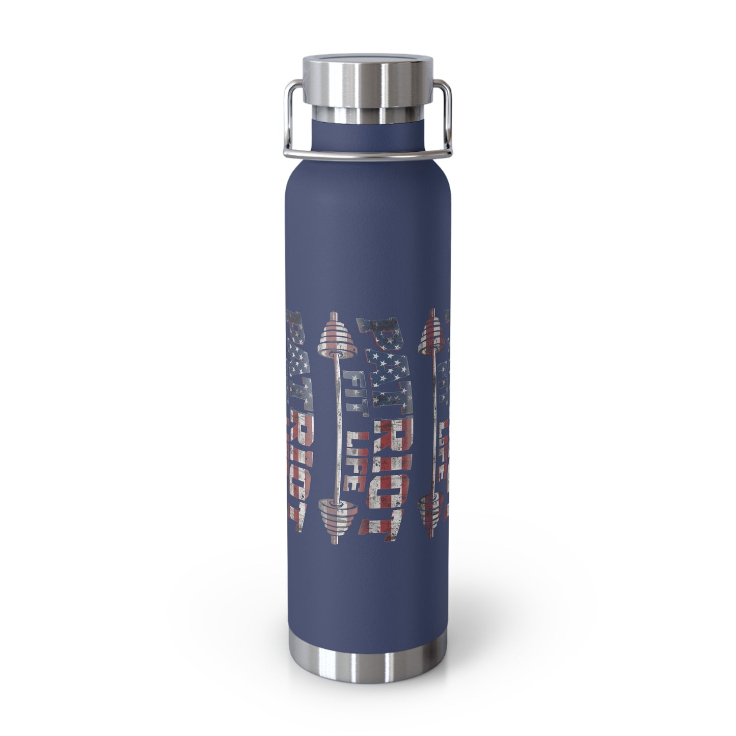 Patriot Fit Life 22oz Copper Insulated Bottle | American Flag Water Bottle