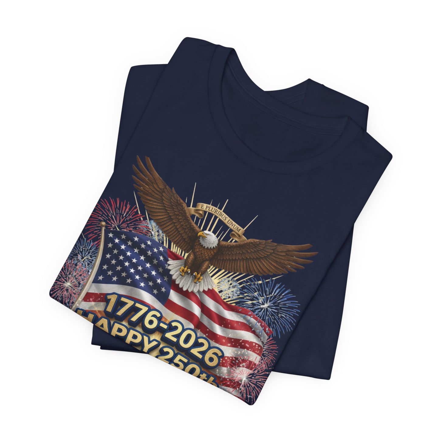 Happy 250th Birthday America T-Shirt – 1776-2026 Patriotic Eagle Flag Tee