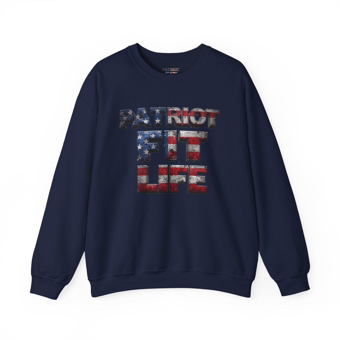 Patriot Fit Life Crewneck Sweatshirt - American Flag Graphic Pullover