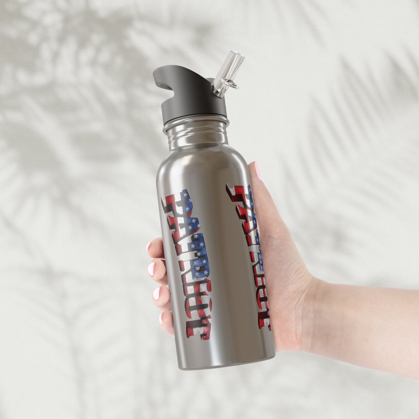 Patriot America 20oz Stainless Steel Water Bottle with Straw