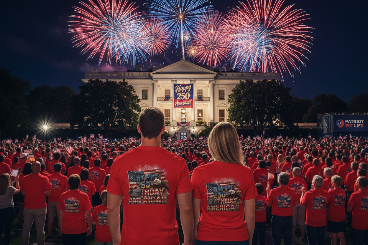 Happy 250th Birthday America T-Shirt | Patriotic Bald Eagle & Flag Tee | July 4th 2026 | 1776–2026