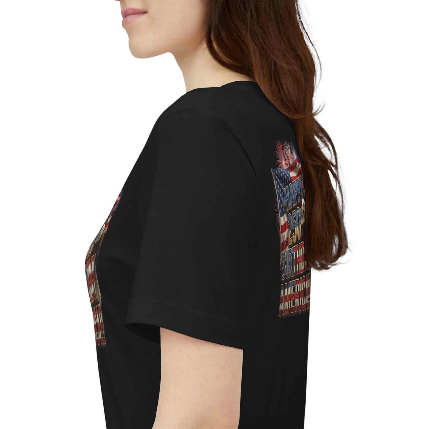Happy 250th Birthday America T-Shirt | Patriotic Bald Eagle & Flag Tee | July 4th 2026 | 1776–2026