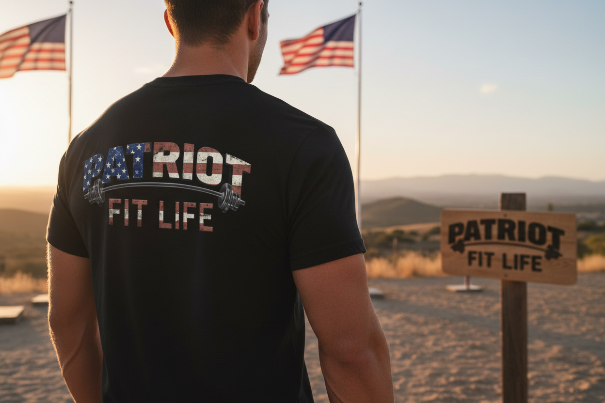 Patriot Fit Life T-Shirt | Premium American Flag Fitness Tee