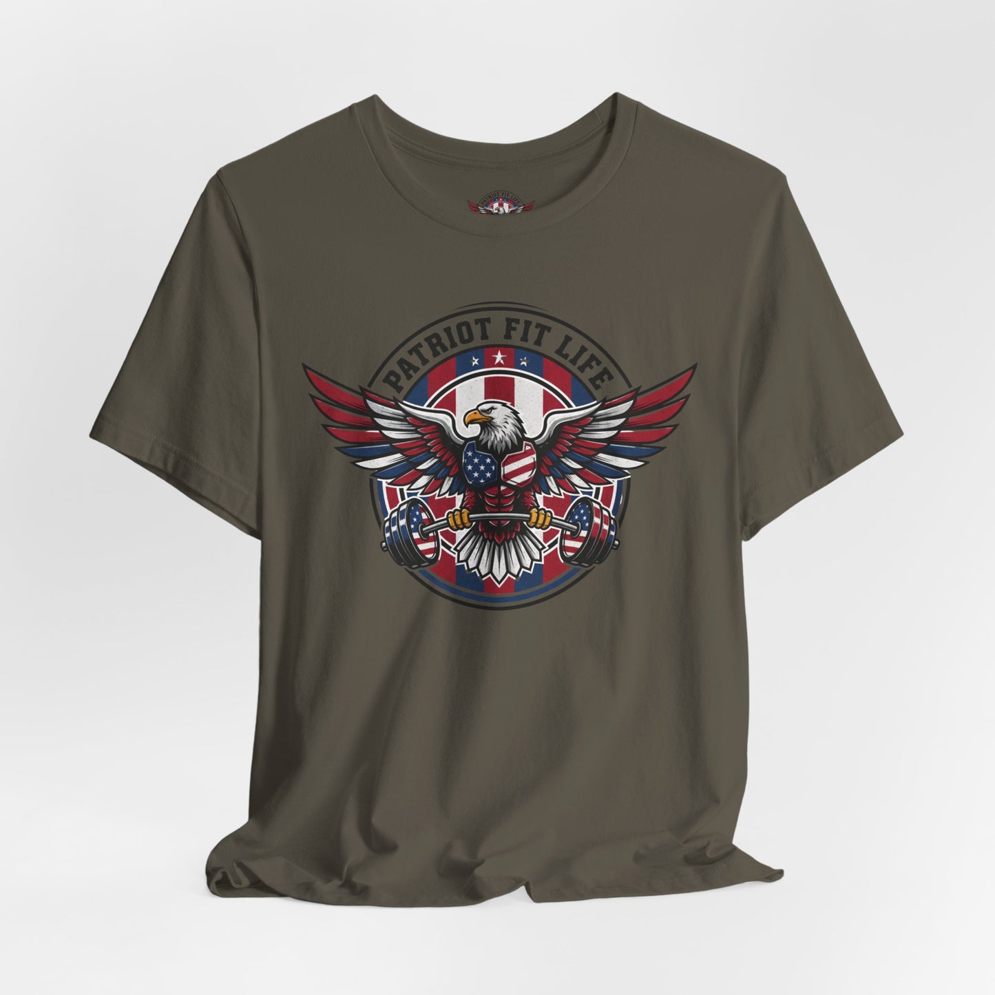 Patriot Fit Life Eagle T-Shirt | American Flag Fitness Tee