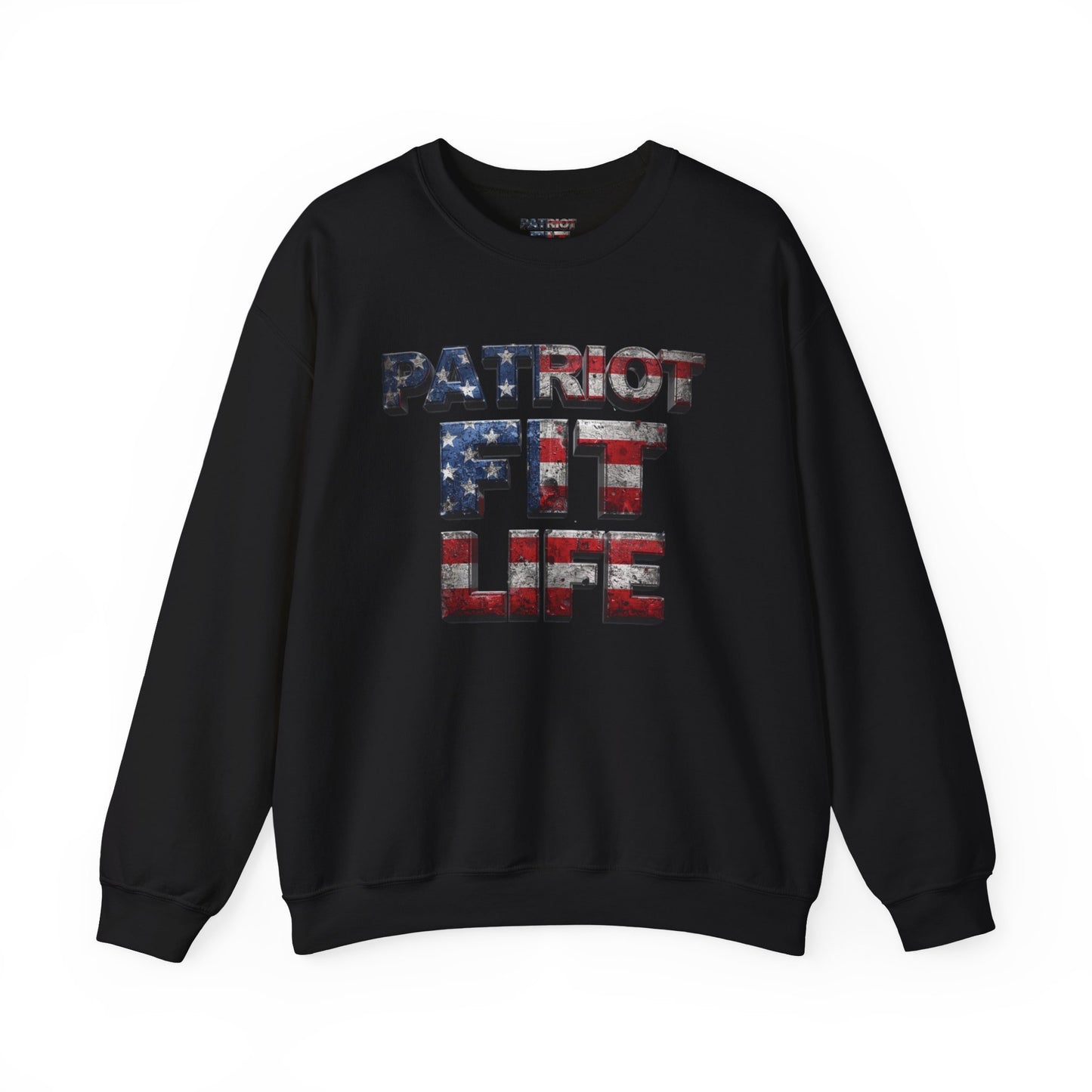 Patriot Fit Life Crewneck Sweatshirt - American Flag Graphic Pullover