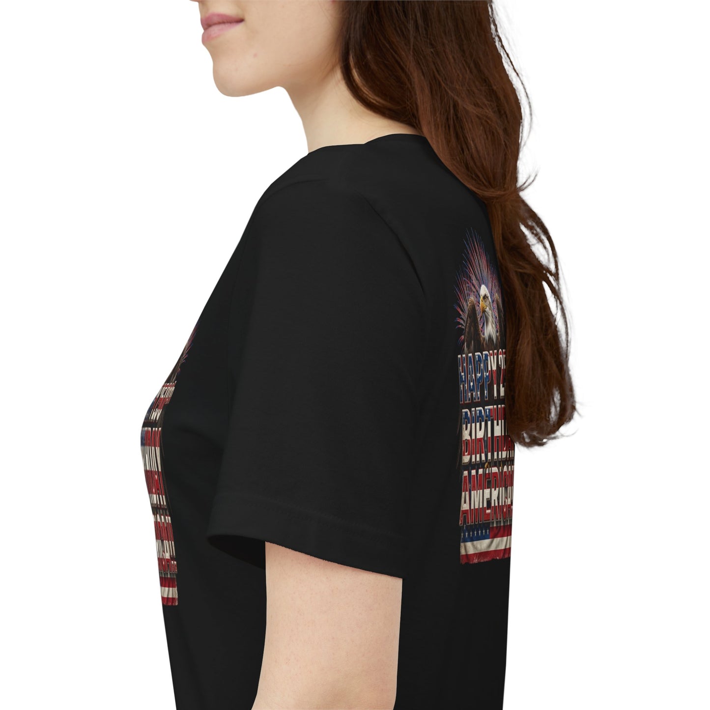Happy 250th Birthday America T-Shirt | Patriotic Eagle & Flag Tee | Bella Canvas | XS-4XL