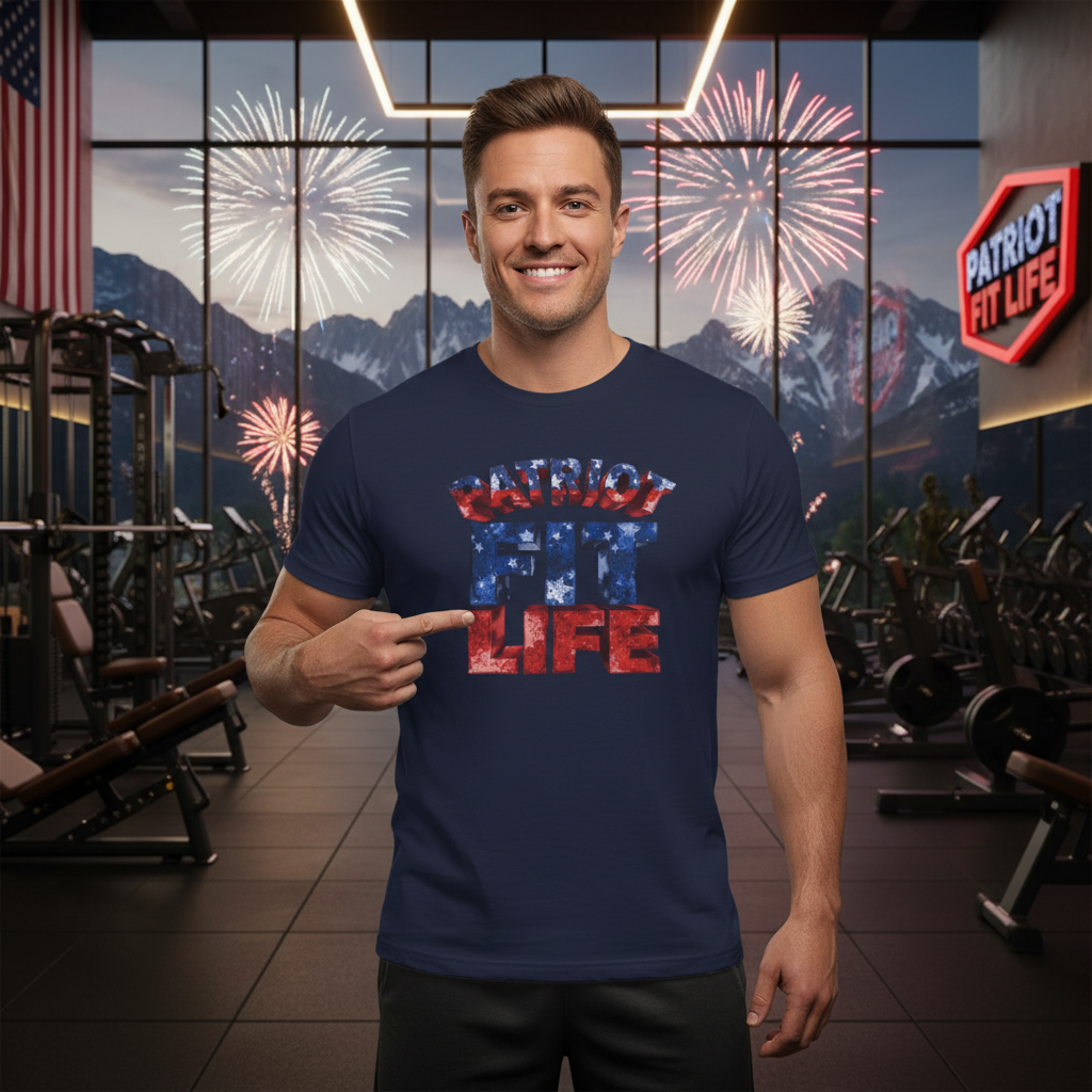 Patriot Fit Life T-Shirt - American Flag Fitness Tee
