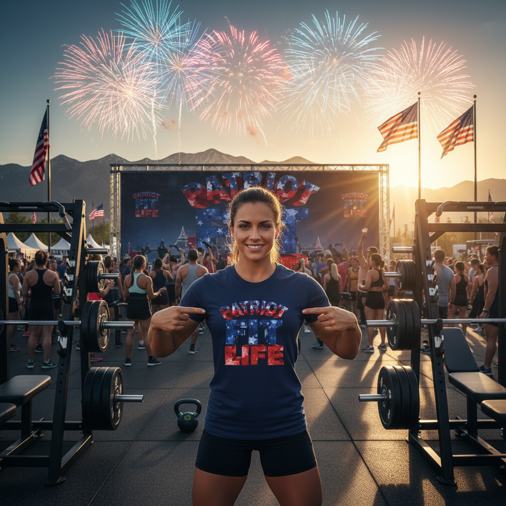 Patriot Fit Life T-Shirt - American Flag Fitness Tee