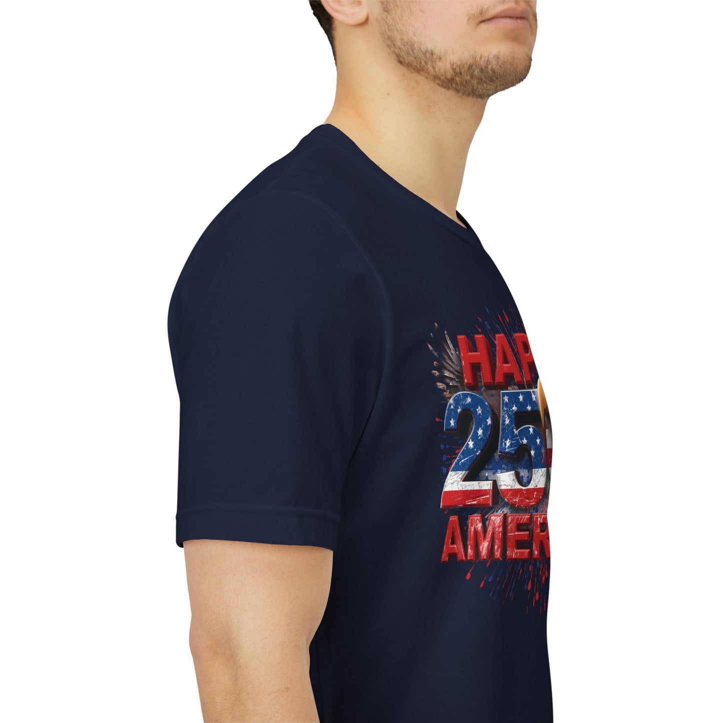 Happy 250th Birthday America T-Shirt | Patriotic Bald Eagle 4th of July Tee | 1776-2026 | XS-4XL