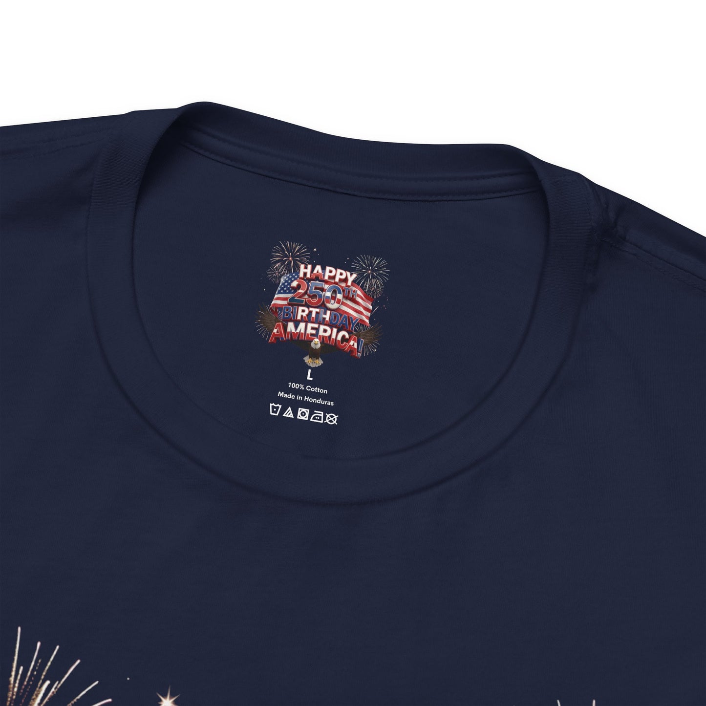 Happy 250th Birthday America Fireworks Eagle T-Shirt | July 4th