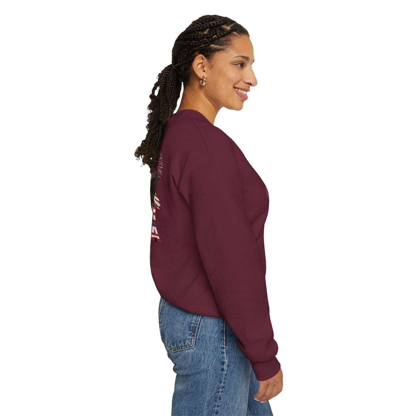 Happy 250th Birthday America Sweatshirt - Patriotic Fireworks Crewneck | Unisex
