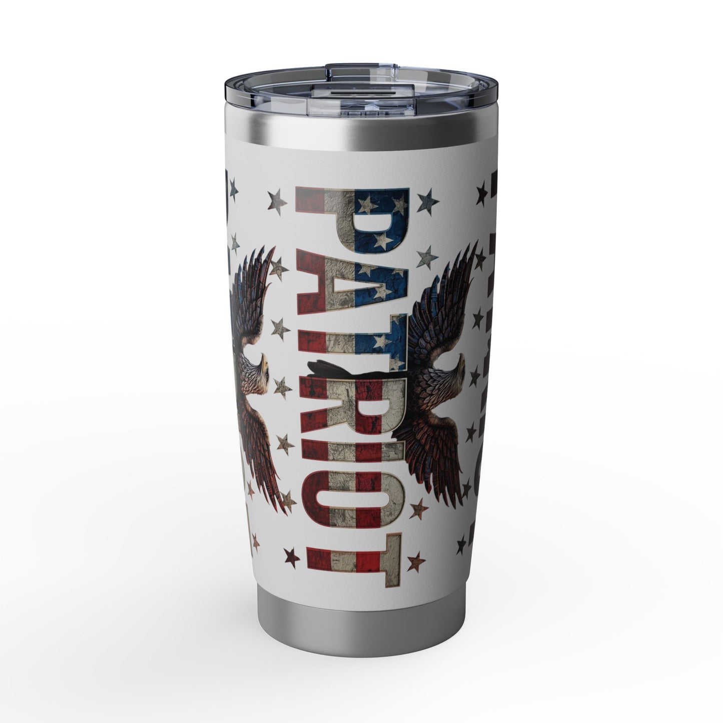 Patriot 20oz Tumbler - American Flag Eagle Stainless Steel Travel Mug