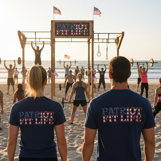Patriot Fit Life American Flag T-Shirt | Lightweight Fitness Tee