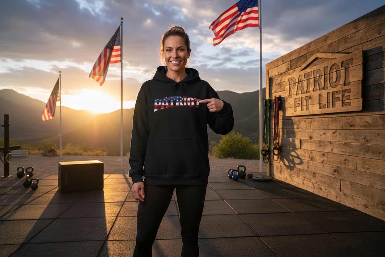 Patriot Flag Hoodie - American Flag Graphic Pullover