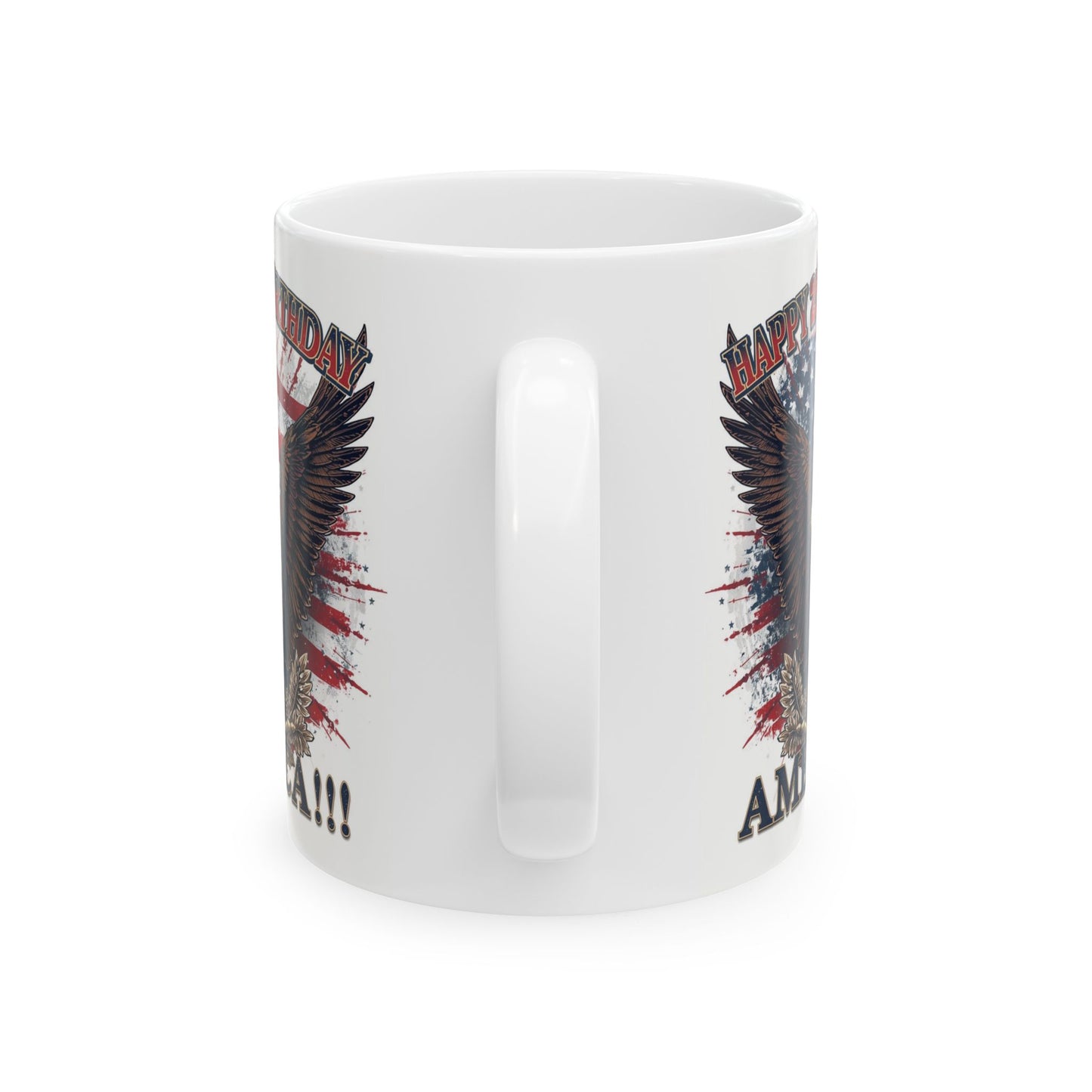 Happy 250th Birthday America Mug | Patriotic Eagle Coffee Cup