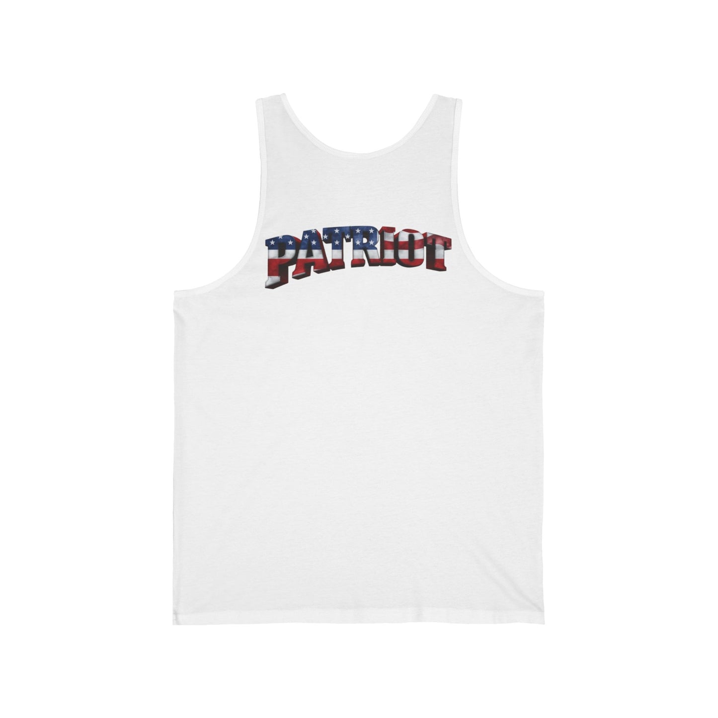 Patriot American Flag Tank Top - PATRIOT Chest Print Graphic Tee
