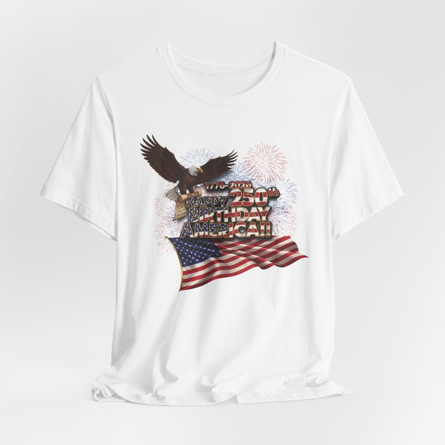 God Bless America T-Shirt | Patriotic Eagle & Flag Tee | Bella Canvas | XS-4XL | July 4th 2026