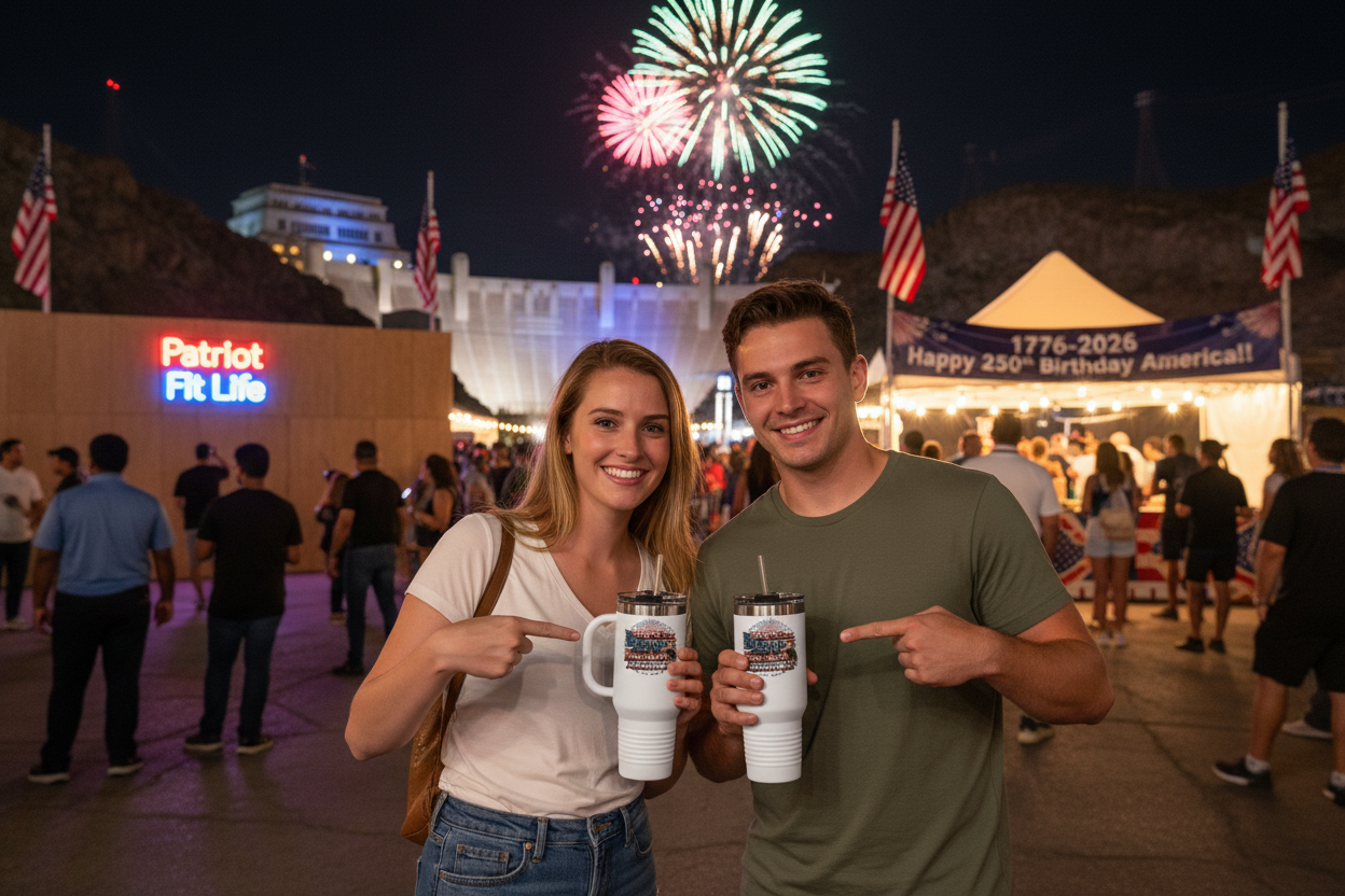 Happy 250th Birthday America Tumbler | 40oz Insulated Travel Mug | 6 Colors | 1776-2026