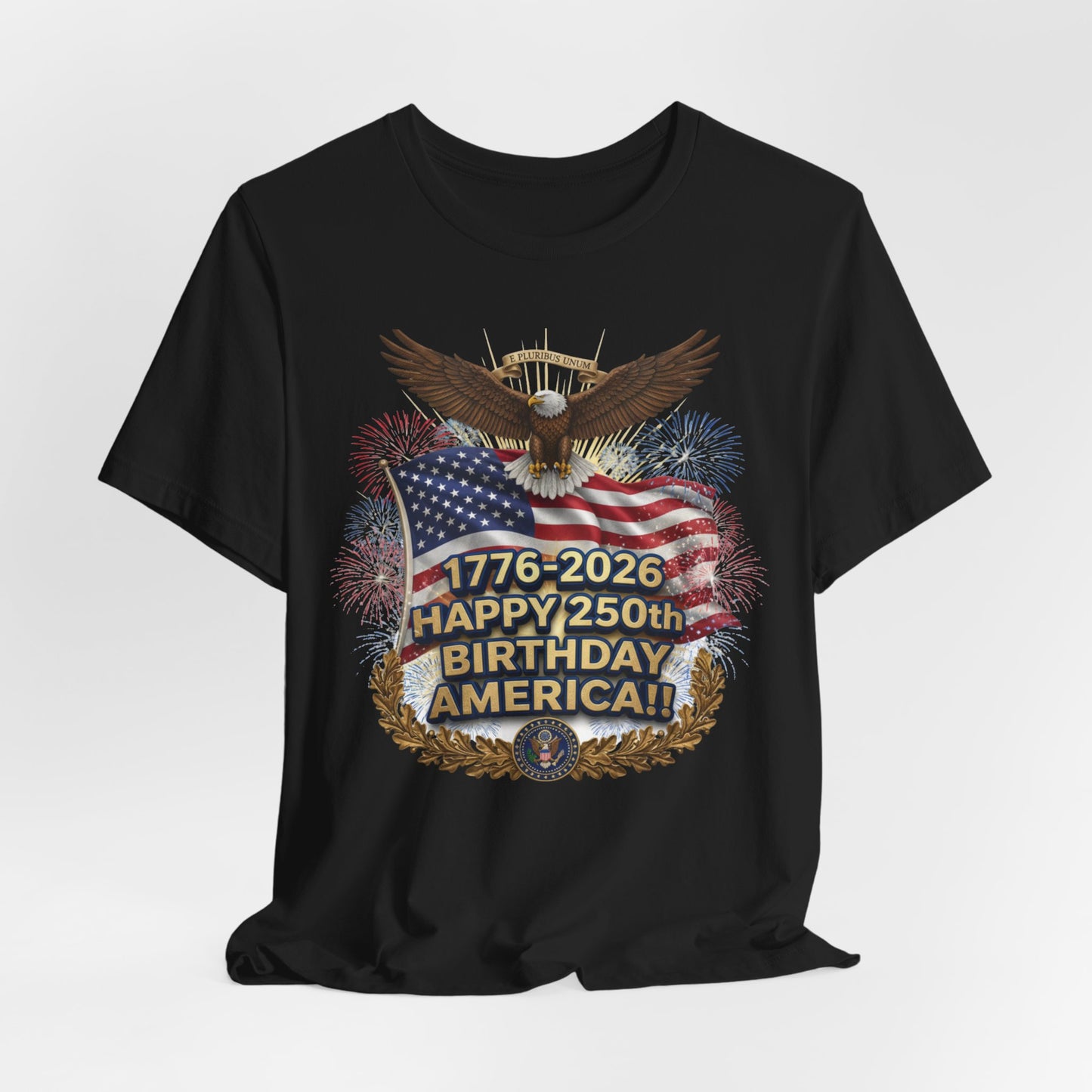 Happy 250th Birthday America T-Shirt – 1776-2026 Patriotic Eagle Flag Tee